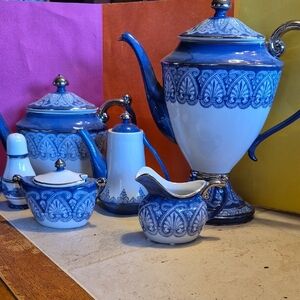 Bombay Blue and White Porcelain Tea Set